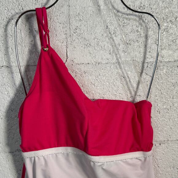 Ralph Lauren Womens Solids One Shoulder 1Piece Pink, 14 MSRP $135 - Picture 11 of 15